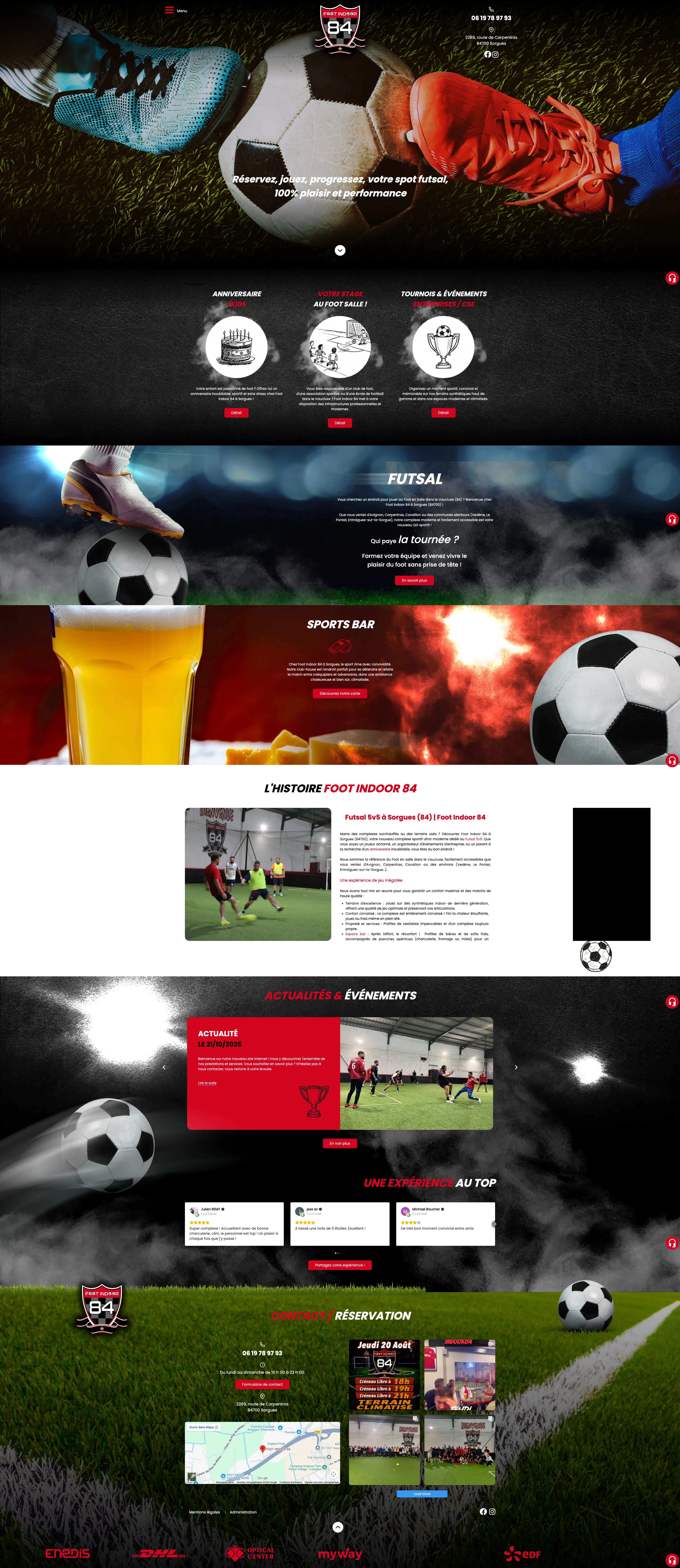 Maquette du site - Futsal Sorgues - Tourisme & Loisirs, Complexe sportif / Futsal à Sorgues